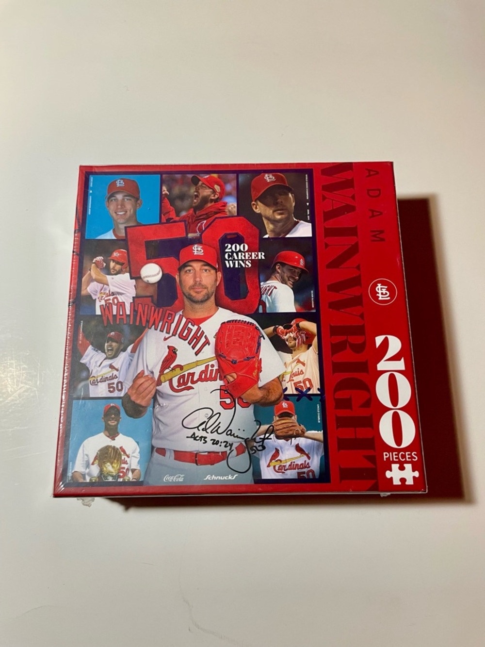 Adam Wainwright St. Louis Cardinals 200-Piece Puzzle - Red New Sealed Collectors